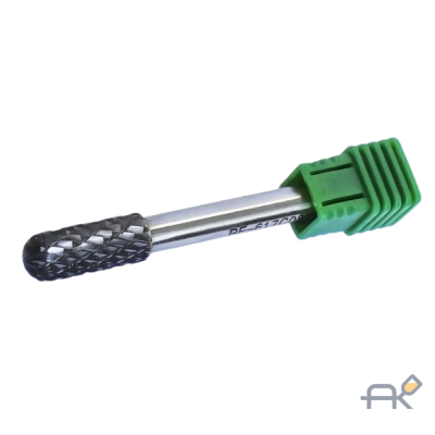 Шарошка цилиндрическая скругленная по металлу(216 16мм.216 хвостовика 6мм).в пластиковом футляре RF-617C1625